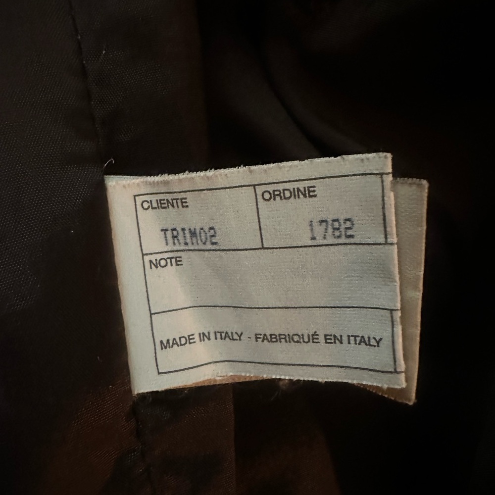 Armani Collezioni Dark Brown Lambskin Jacket - Picture 10 of 10